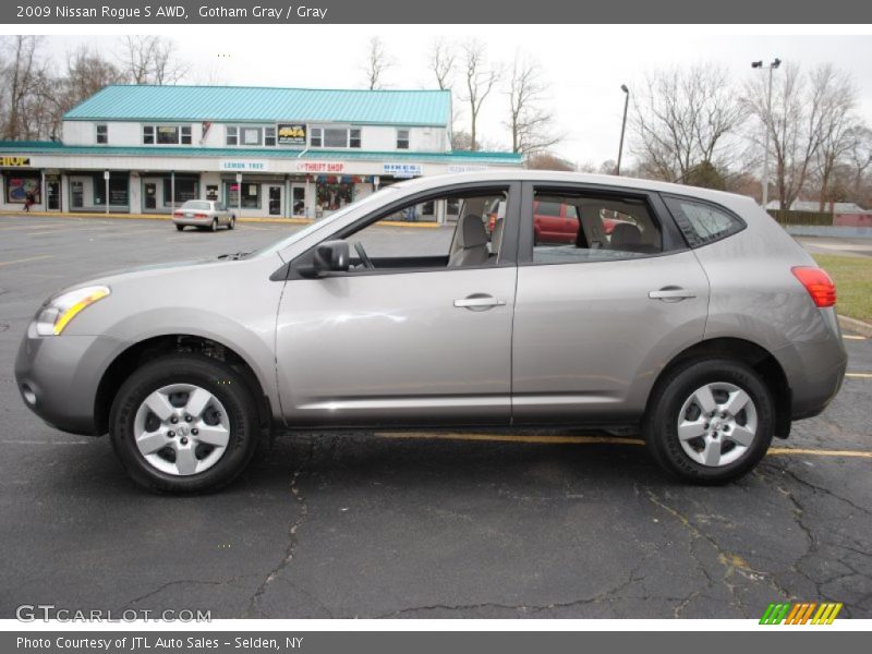Gotham Gray / Gray 2009 Nissan Rogue S AWD
