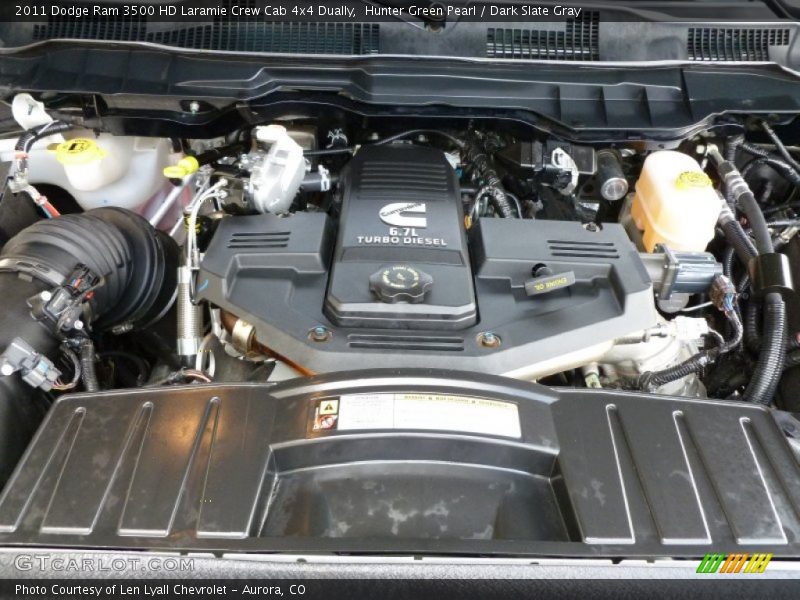  2011 Ram 3500 HD Laramie Crew Cab 4x4 Dually Engine - 6.7 Liter OHV 24-Valve Cummins Turbo-Diesel Inline 6 Cylinder
