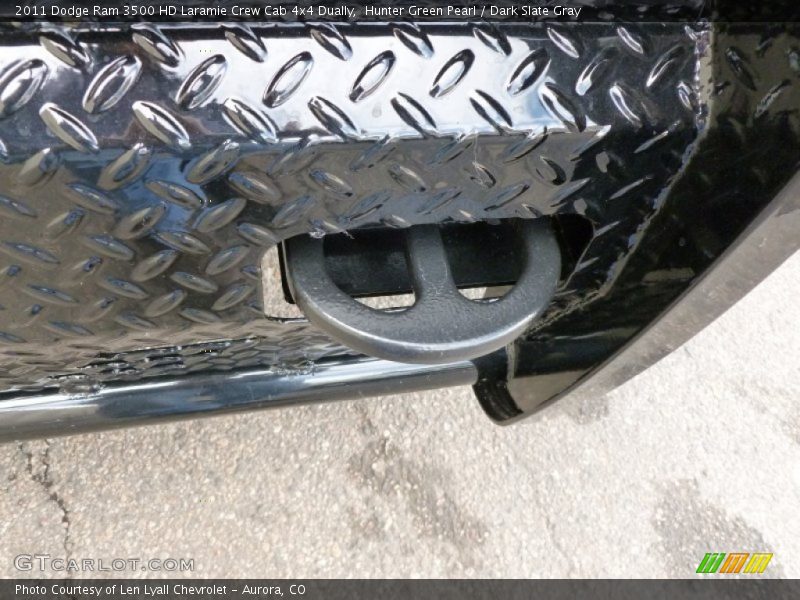 Hunter Green Pearl / Dark Slate Gray 2011 Dodge Ram 3500 HD Laramie Crew Cab 4x4 Dually