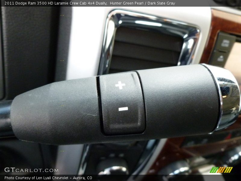 Hunter Green Pearl / Dark Slate Gray 2011 Dodge Ram 3500 HD Laramie Crew Cab 4x4 Dually
