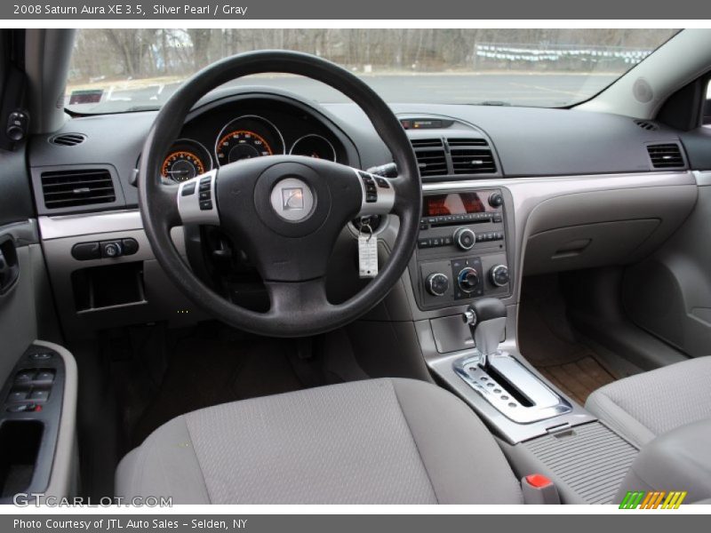 Silver Pearl / Gray 2008 Saturn Aura XE 3.5