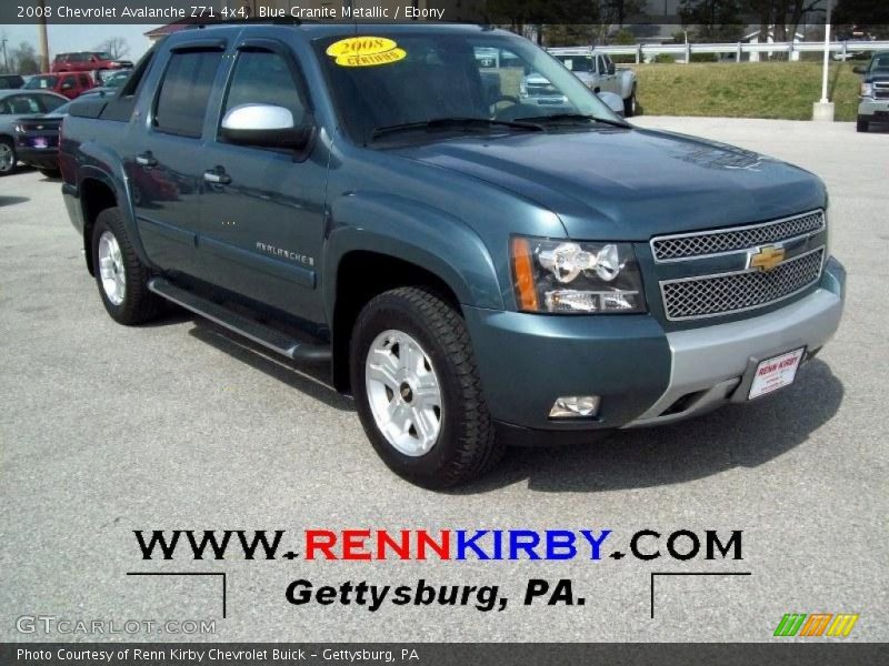Blue Granite Metallic / Ebony 2008 Chevrolet Avalanche Z71 4x4