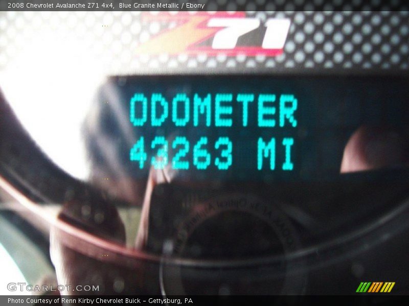 Blue Granite Metallic / Ebony 2008 Chevrolet Avalanche Z71 4x4