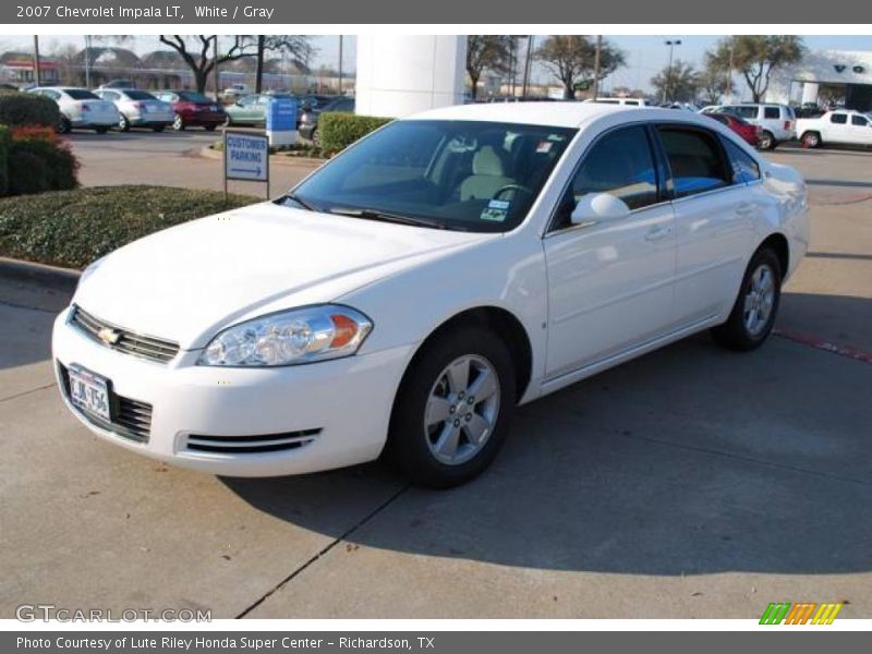 White / Gray 2007 Chevrolet Impala LT