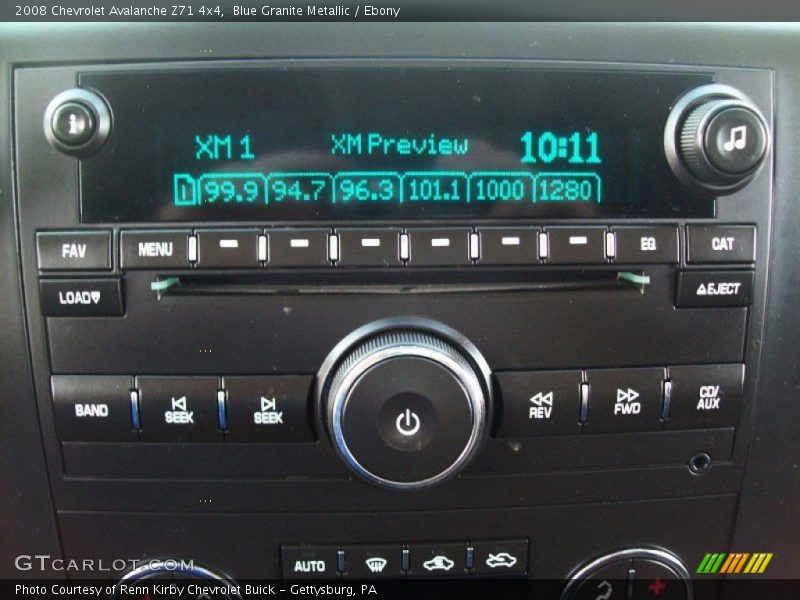 Blue Granite Metallic / Ebony 2008 Chevrolet Avalanche Z71 4x4