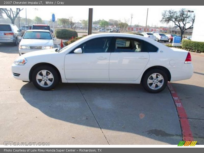 White / Gray 2007 Chevrolet Impala LT