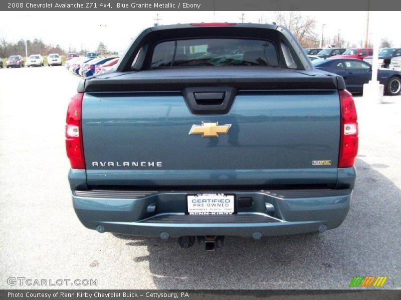 Blue Granite Metallic / Ebony 2008 Chevrolet Avalanche Z71 4x4