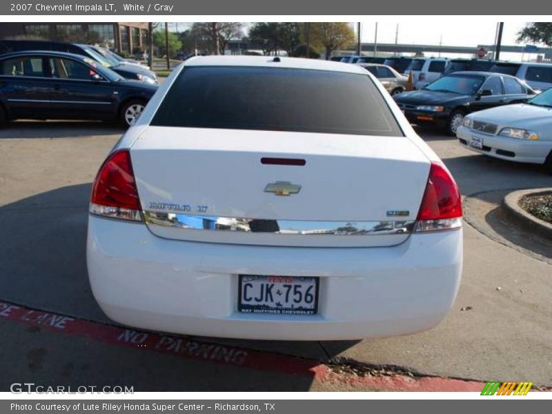 White / Gray 2007 Chevrolet Impala LT