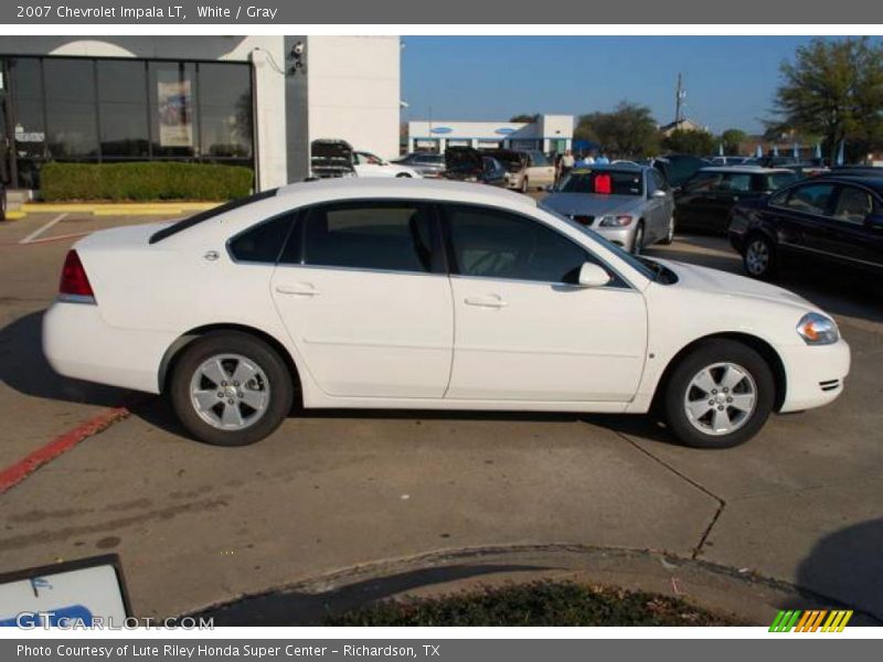 White / Gray 2007 Chevrolet Impala LT
