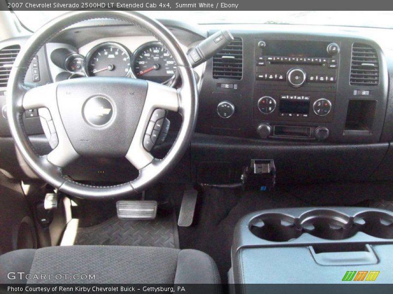 Summit White / Ebony 2007 Chevrolet Silverado 2500HD LT Extended Cab 4x4