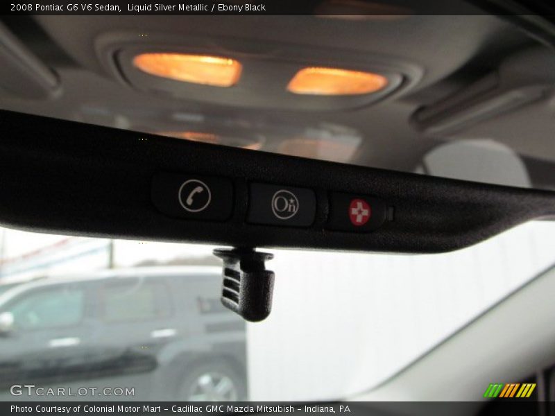 Liquid Silver Metallic / Ebony Black 2008 Pontiac G6 V6 Sedan