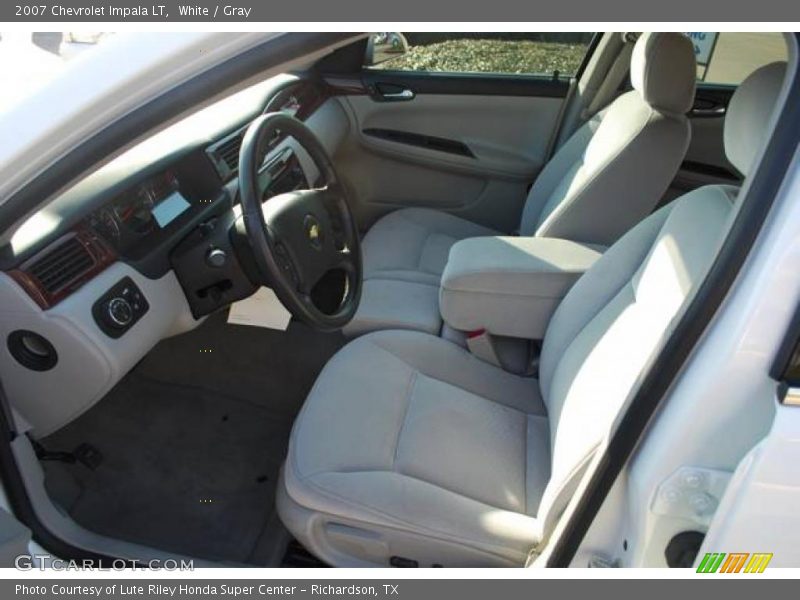 White / Gray 2007 Chevrolet Impala LT