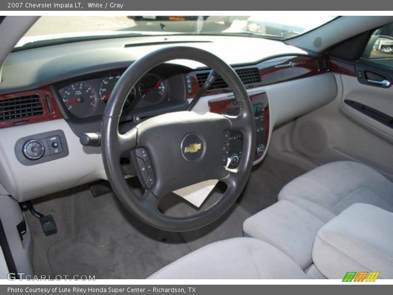 White / Gray 2007 Chevrolet Impala LT