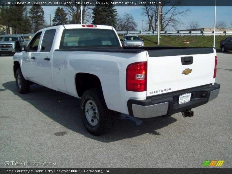 Summit White / Dark Titanium 2009 Chevrolet Silverado 2500HD Work Truck Crew Cab 4x4