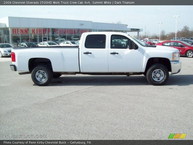 Summit White / Dark Titanium 2009 Chevrolet Silverado 2500HD Work Truck Crew Cab 4x4