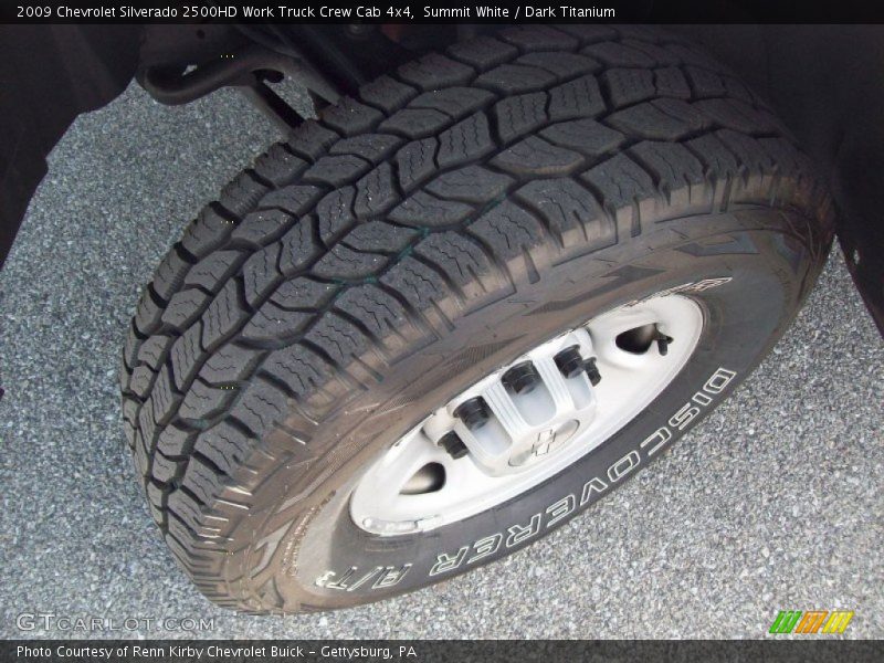 Summit White / Dark Titanium 2009 Chevrolet Silverado 2500HD Work Truck Crew Cab 4x4