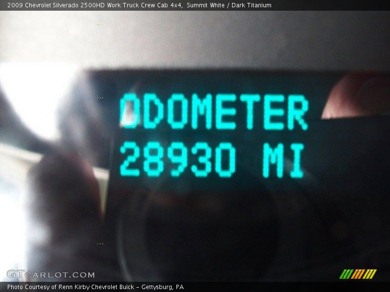 Summit White / Dark Titanium 2009 Chevrolet Silverado 2500HD Work Truck Crew Cab 4x4