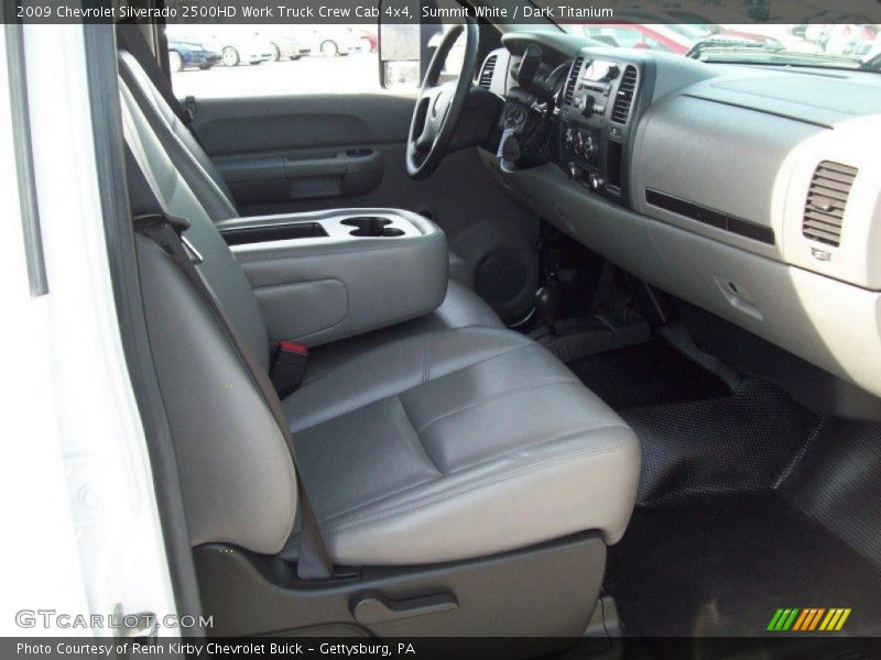 Summit White / Dark Titanium 2009 Chevrolet Silverado 2500HD Work Truck Crew Cab 4x4