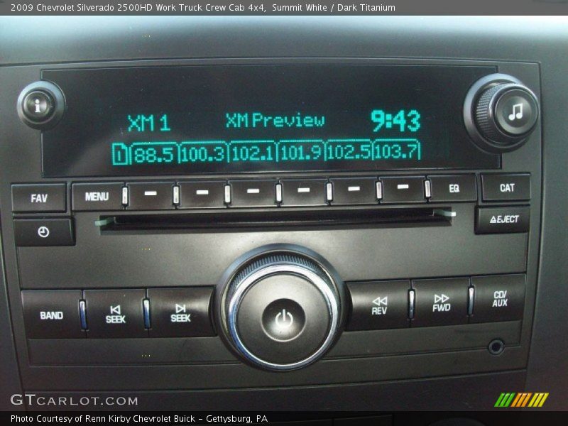 Summit White / Dark Titanium 2009 Chevrolet Silverado 2500HD Work Truck Crew Cab 4x4