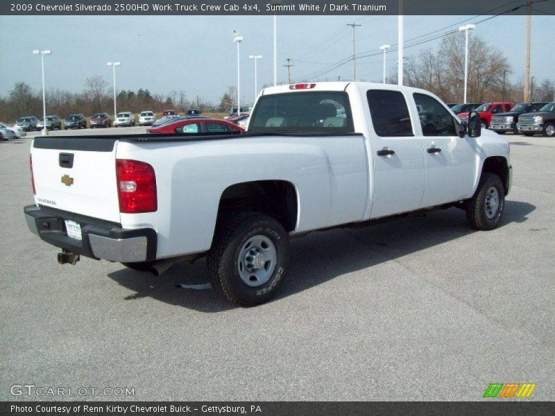 Summit White / Dark Titanium 2009 Chevrolet Silverado 2500HD Work Truck Crew Cab 4x4