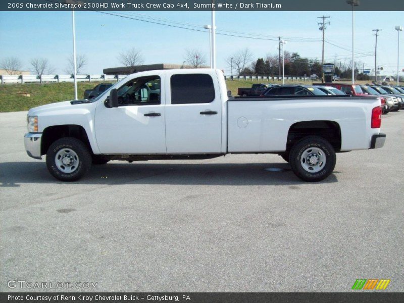 Summit White / Dark Titanium 2009 Chevrolet Silverado 2500HD Work Truck Crew Cab 4x4