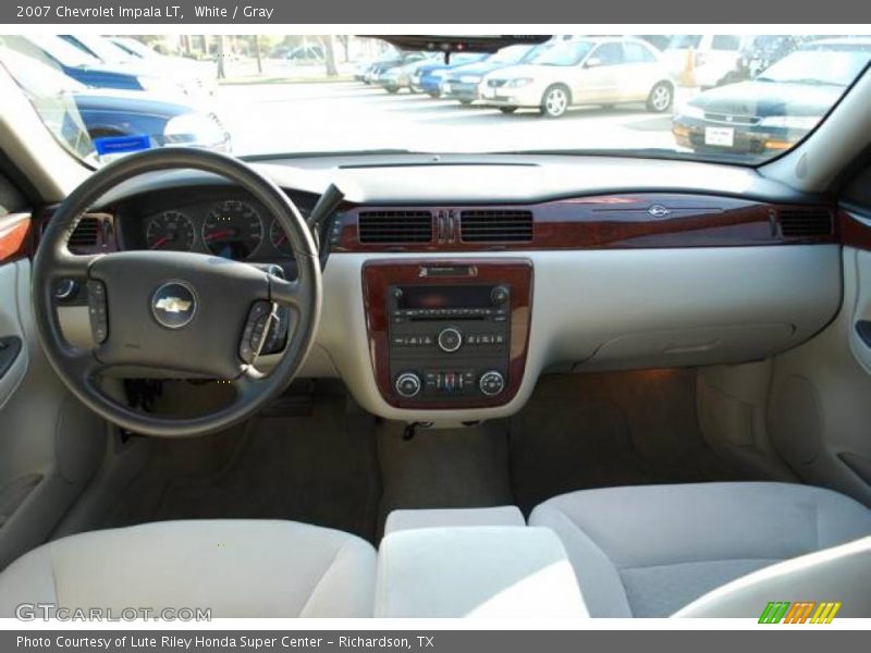 White / Gray 2007 Chevrolet Impala LT