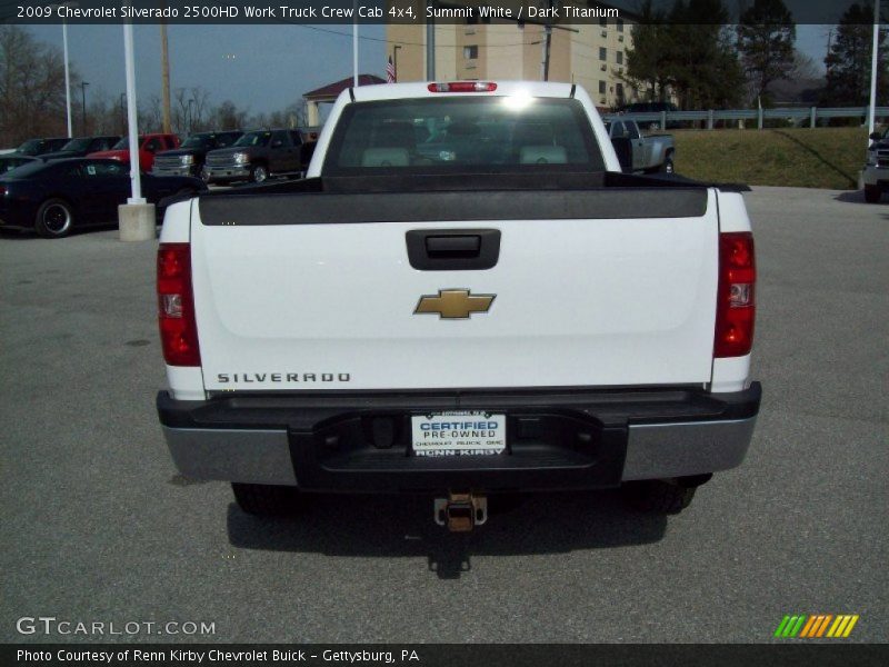 Summit White / Dark Titanium 2009 Chevrolet Silverado 2500HD Work Truck Crew Cab 4x4
