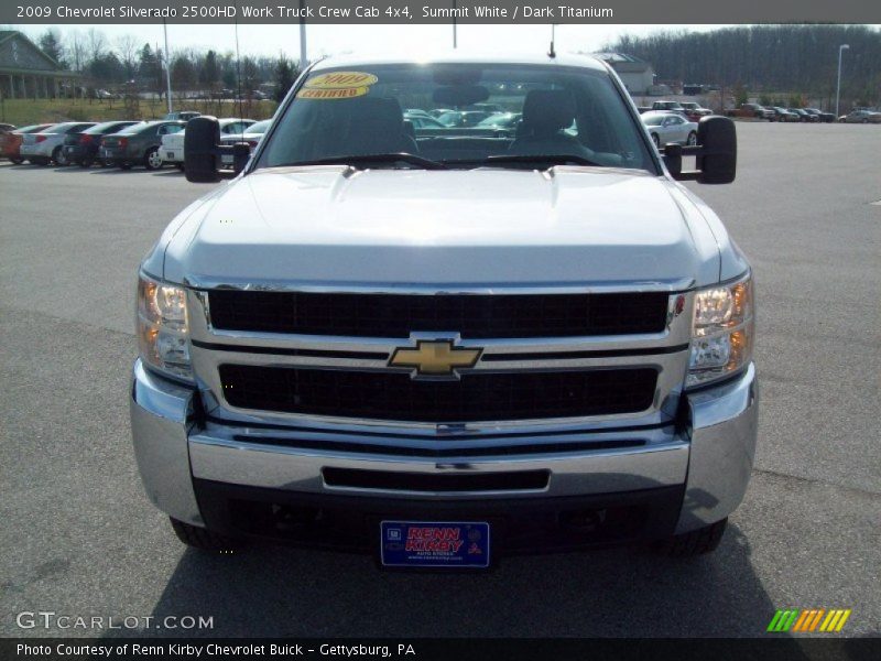 Summit White / Dark Titanium 2009 Chevrolet Silverado 2500HD Work Truck Crew Cab 4x4
