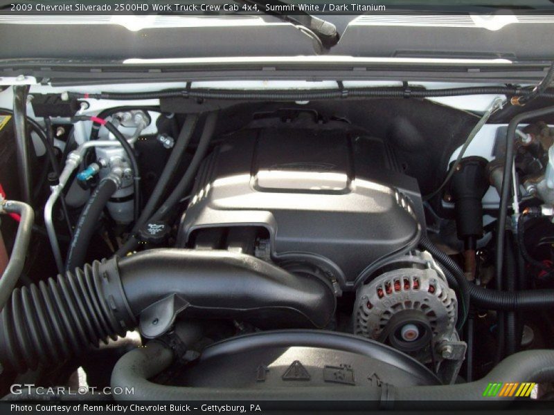 Summit White / Dark Titanium 2009 Chevrolet Silverado 2500HD Work Truck Crew Cab 4x4