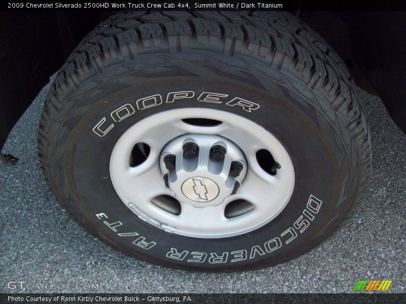 Summit White / Dark Titanium 2009 Chevrolet Silverado 2500HD Work Truck Crew Cab 4x4