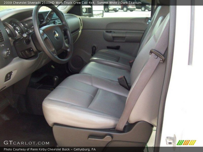 Summit White / Dark Titanium 2009 Chevrolet Silverado 2500HD Work Truck Crew Cab 4x4