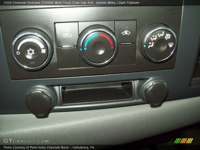 Summit White / Dark Titanium 2009 Chevrolet Silverado 2500HD Work Truck Crew Cab 4x4