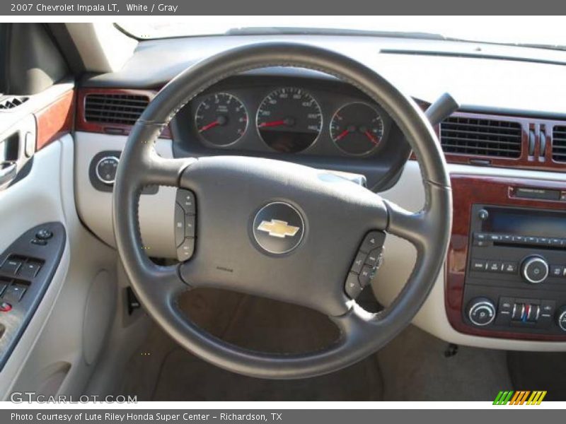 White / Gray 2007 Chevrolet Impala LT