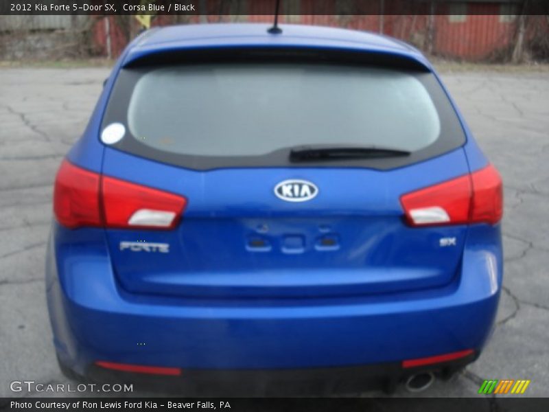 Corsa Blue / Black 2012 Kia Forte 5-Door SX