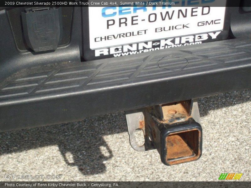 Summit White / Dark Titanium 2009 Chevrolet Silverado 2500HD Work Truck Crew Cab 4x4