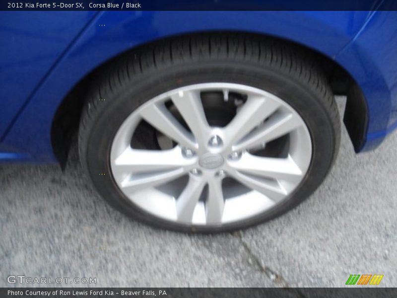 Corsa Blue / Black 2012 Kia Forte 5-Door SX