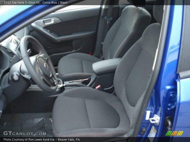 Corsa Blue / Black 2012 Kia Forte 5-Door SX