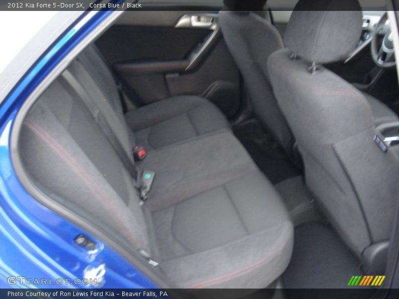 Corsa Blue / Black 2012 Kia Forte 5-Door SX