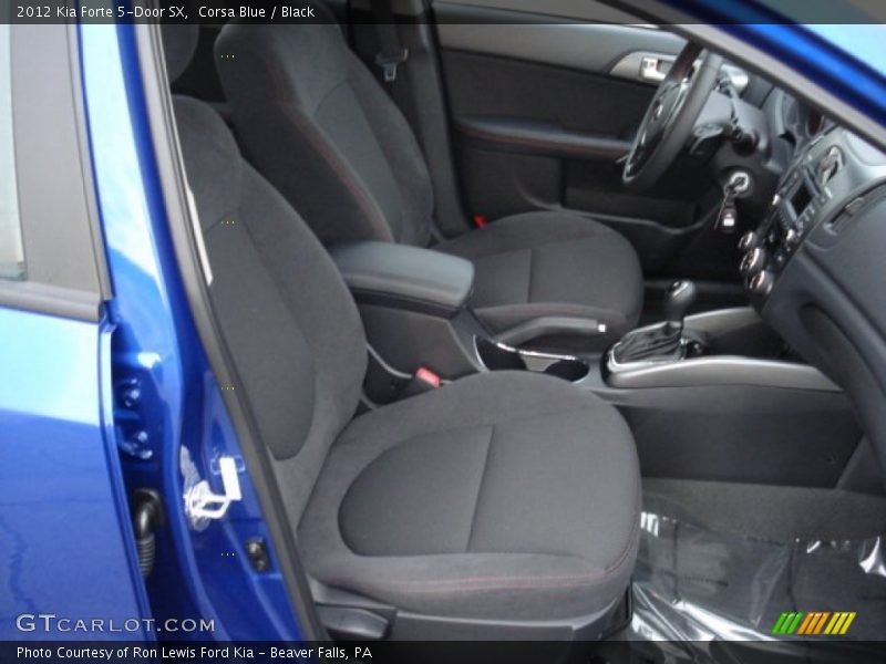 Corsa Blue / Black 2012 Kia Forte 5-Door SX