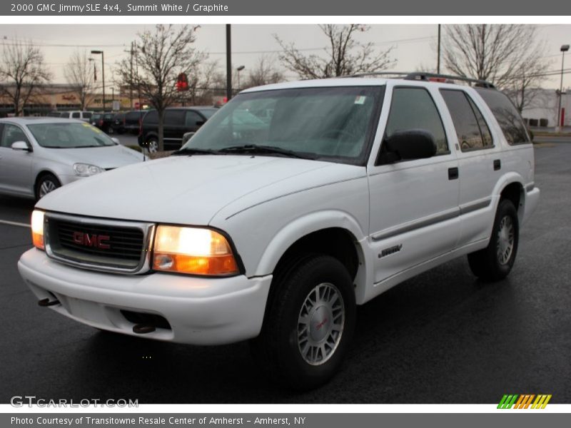 Summit White / Graphite 2000 GMC Jimmy SLE 4x4