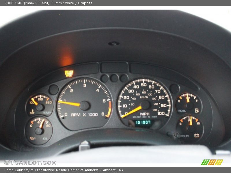 Summit White / Graphite 2000 GMC Jimmy SLE 4x4