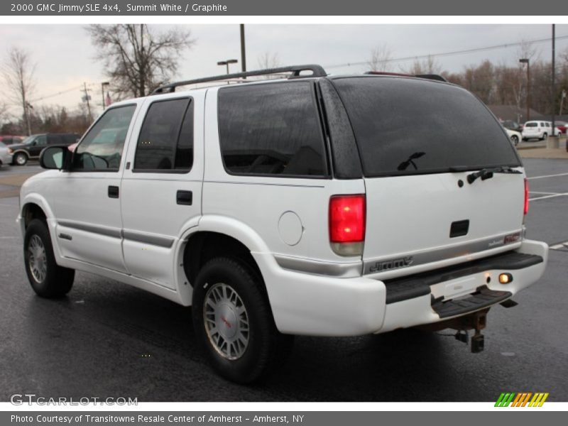 Summit White / Graphite 2000 GMC Jimmy SLE 4x4