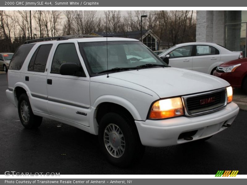 Summit White / Graphite 2000 GMC Jimmy SLE 4x4