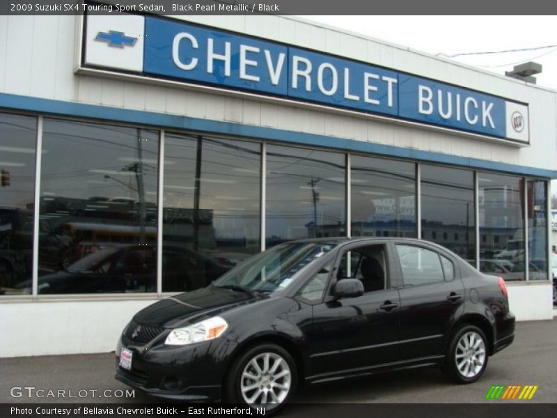Black Pearl Metallic / Black 2009 Suzuki SX4 Touring Sport Sedan