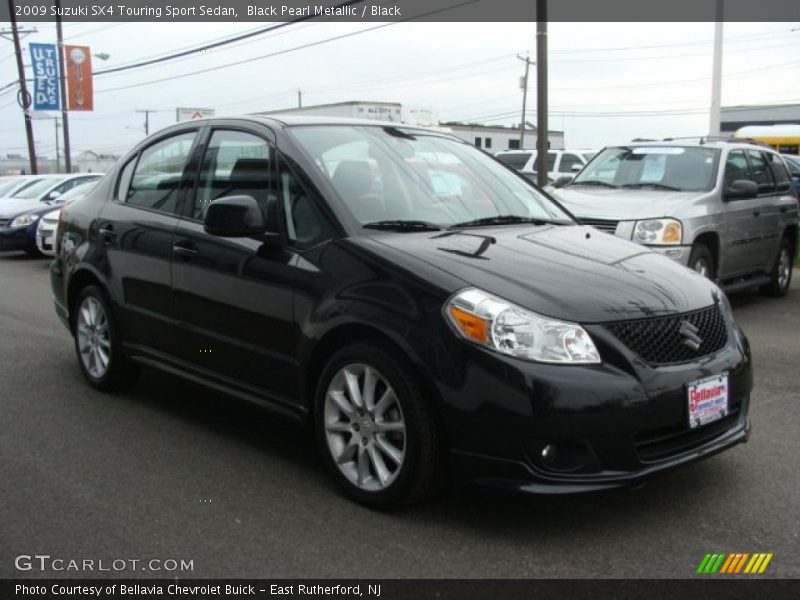Black Pearl Metallic / Black 2009 Suzuki SX4 Touring Sport Sedan