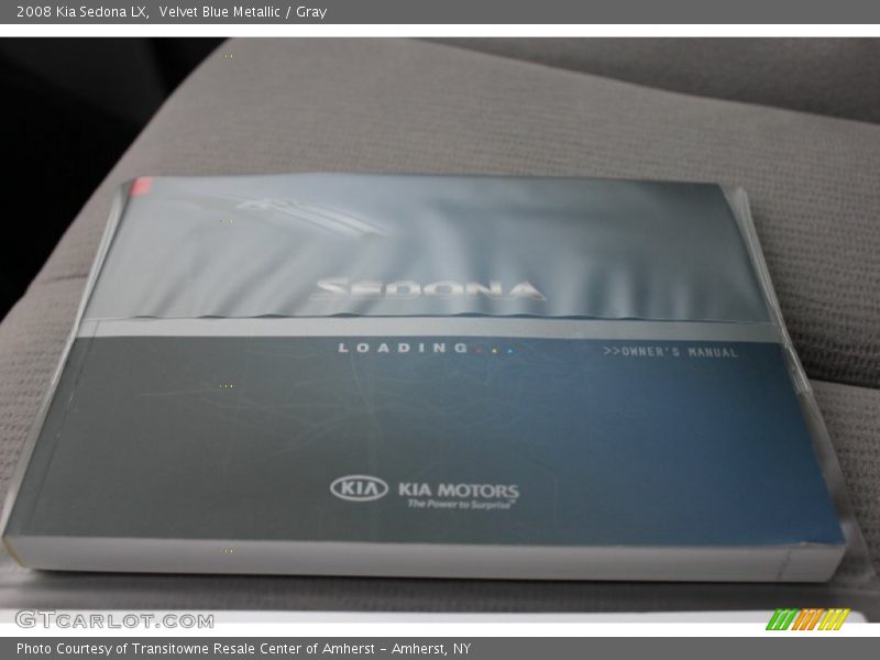 Velvet Blue Metallic / Gray 2008 Kia Sedona LX