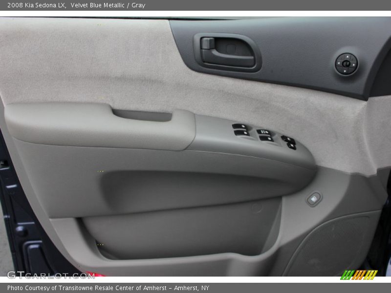 Velvet Blue Metallic / Gray 2008 Kia Sedona LX