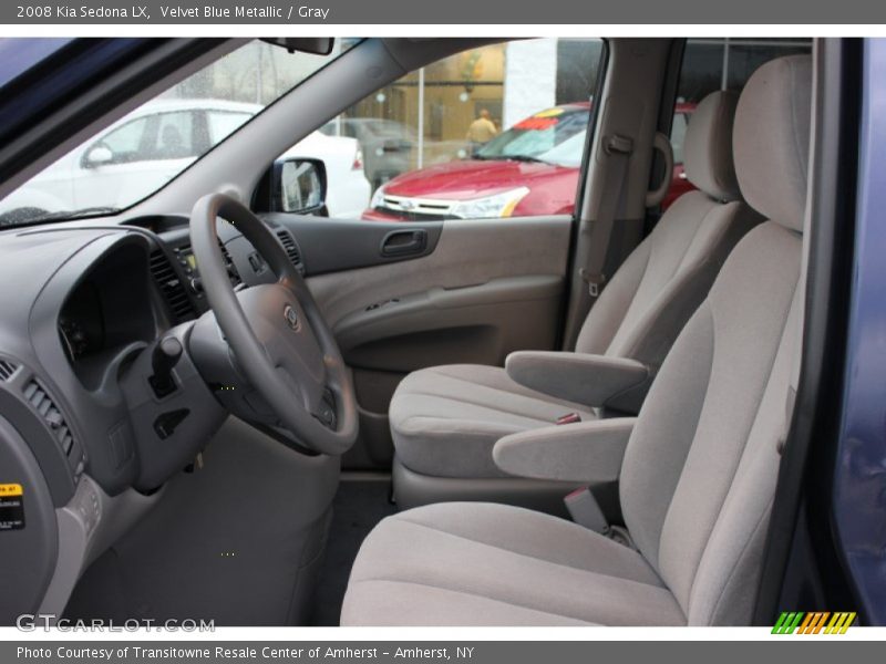 Velvet Blue Metallic / Gray 2008 Kia Sedona LX