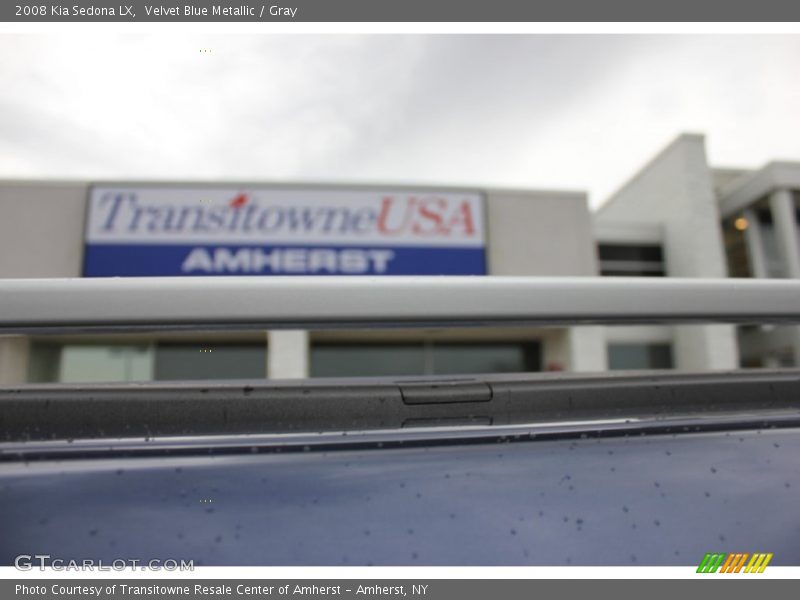 Velvet Blue Metallic / Gray 2008 Kia Sedona LX
