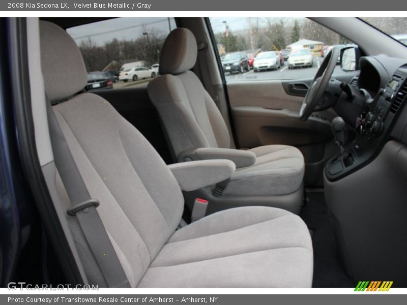Velvet Blue Metallic / Gray 2008 Kia Sedona LX
